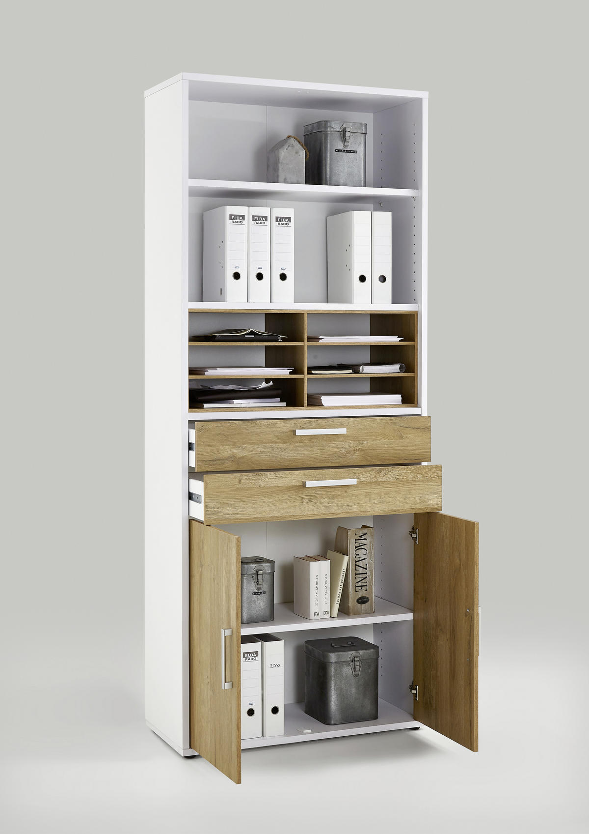 FRONTENSET - Alteiche/Eichefarben, MODERN, Holzwerkstoff (84/106/35cm) - Carryhome