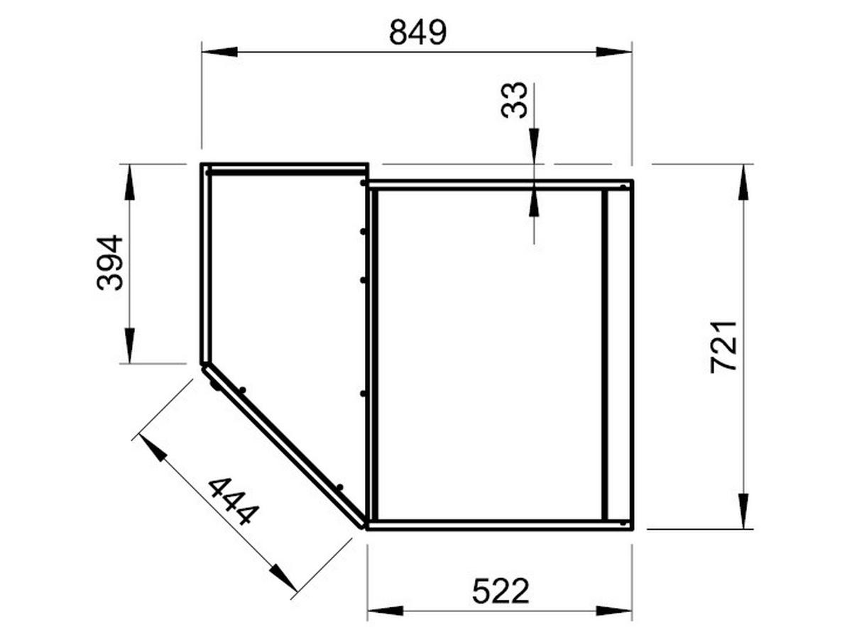 ECKKLEIDERSCHRANK 85/197/72 cm  - Weiss, Basics, Holzwerkstoff (85/197/72cm) - Xora