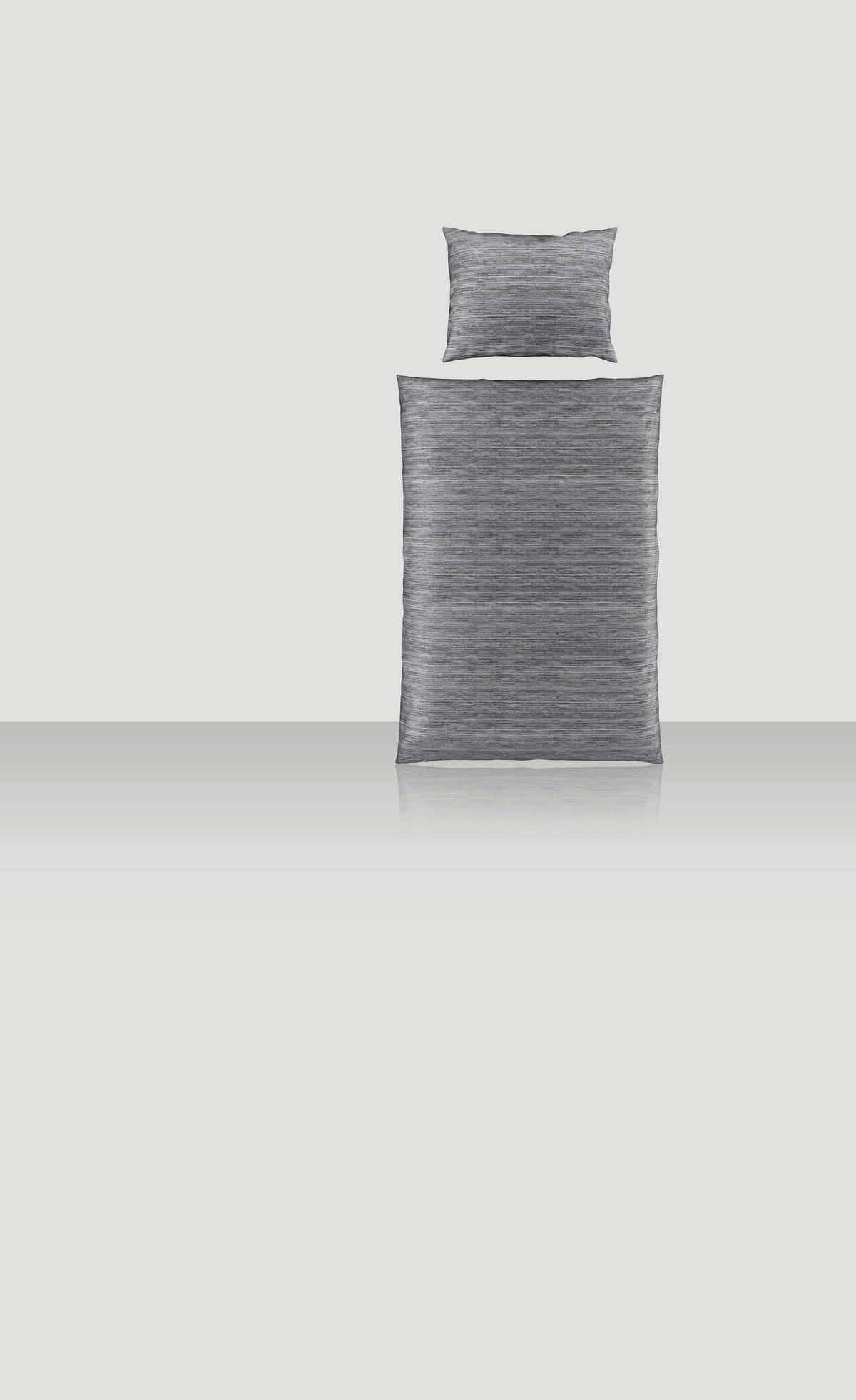 POSTELJINA CARO 140/200 cm saten siva  - siva, Konvencionalno, tekstil (140/200cm) - Novel