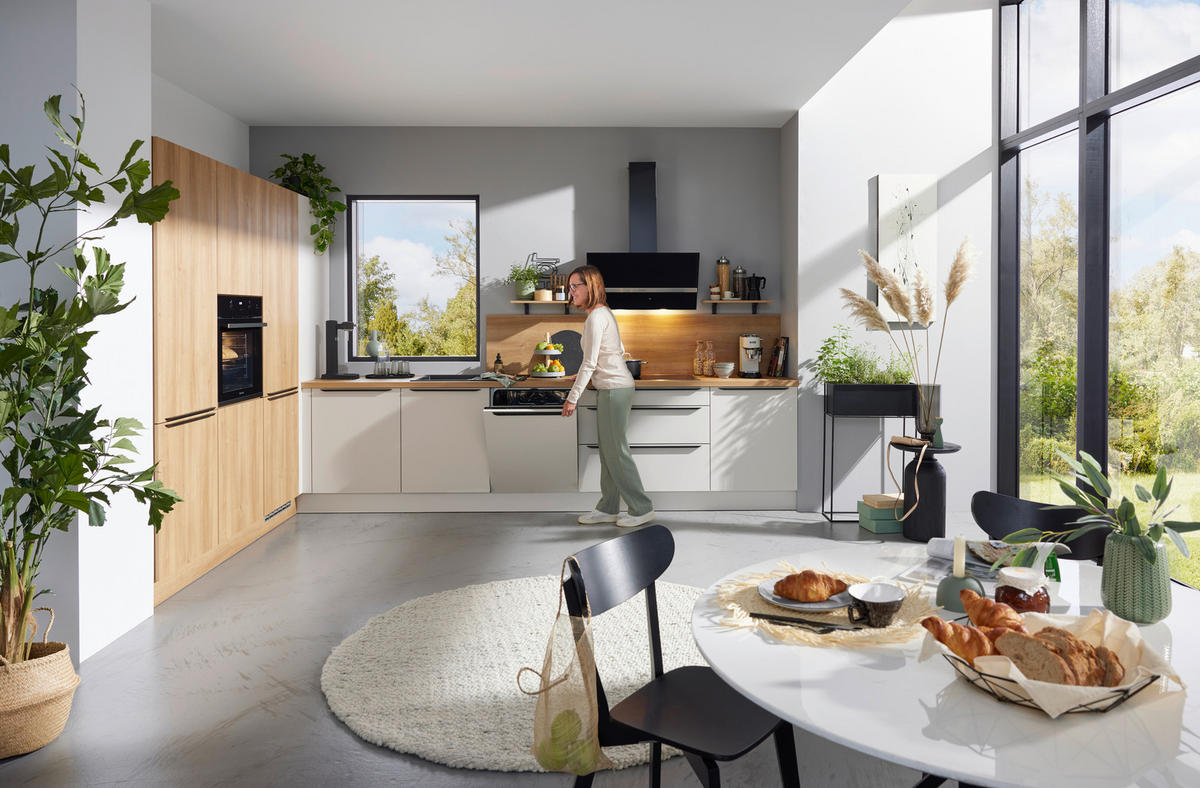 PLÁNOVATEĽNÁ KUCHYŇA - biela, Design, kompozitné drevo - Novel