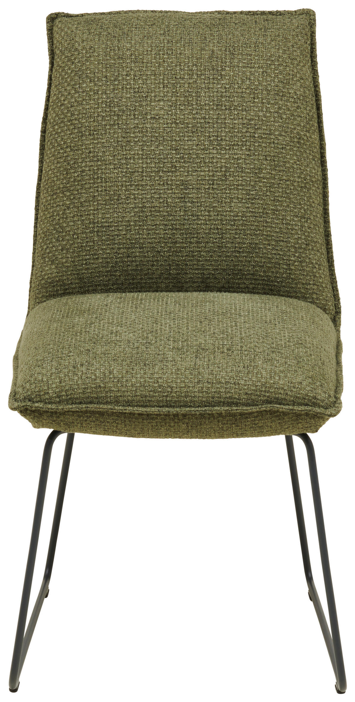 STUHL - Graphitfarben/Grün, Design, Textil/Metall (52/85/66cm) - Cassando