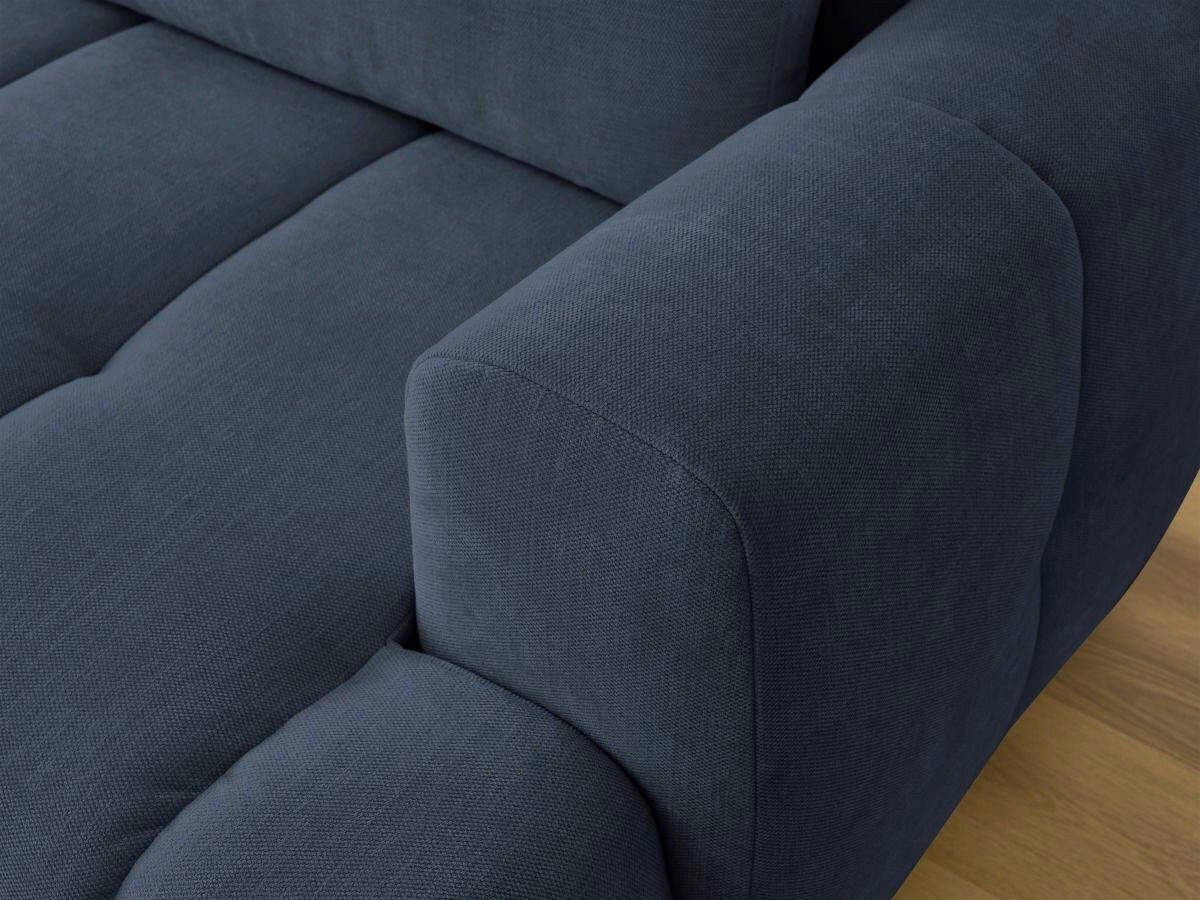 ECKSCHLAFSOFA FUJI Leinenoptik Dunkelblau  inkl.  - Schwarz/Dunkelblau, MODERN, Kunststoff/Textil (160/292cm)