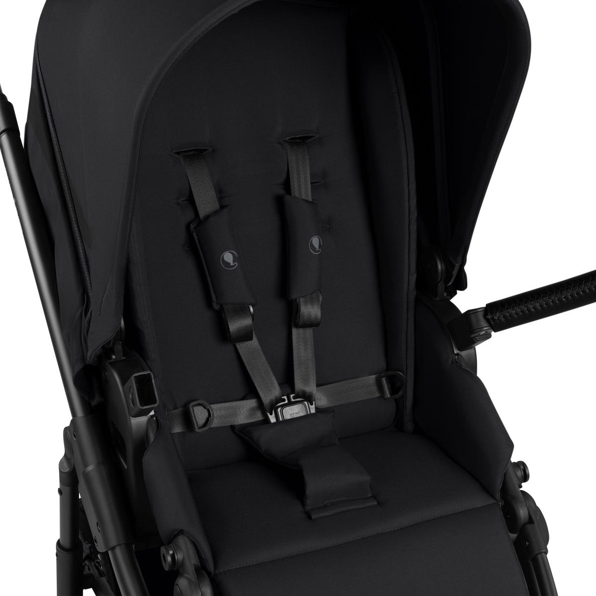 KINDERWAGENSET Salsa Core All in One  - Schwarz, Basics, Textil/Metall (63/123/97cm) - ABC Design