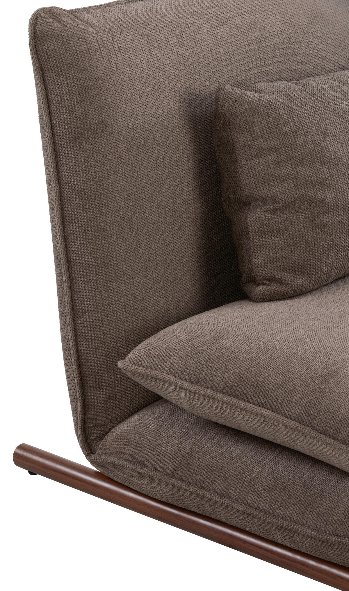 SESSEL in Samt Braun  - Dunkelbraun/Braun, Design, Textil/Metall (93/97/80cm) - MID.YOU