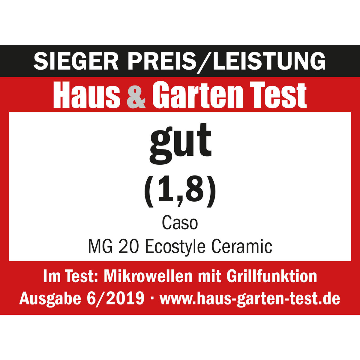 MIKROWELLE  - Silberfarben/Schwarz, Basics (46,5/27,5/40cm) - CASO Design