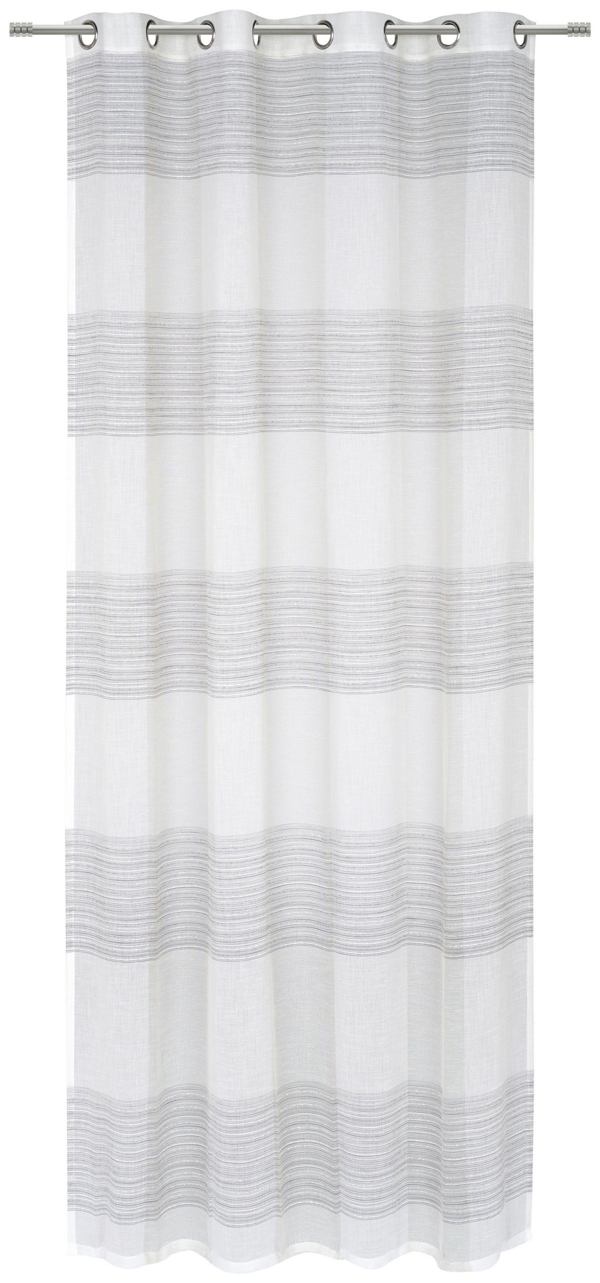 ÖSENSCHAL ARCADIA halbtransparent 140/245 cm   - Grau, KONVENTIONELL, Textil (140/245cm) - Esposa