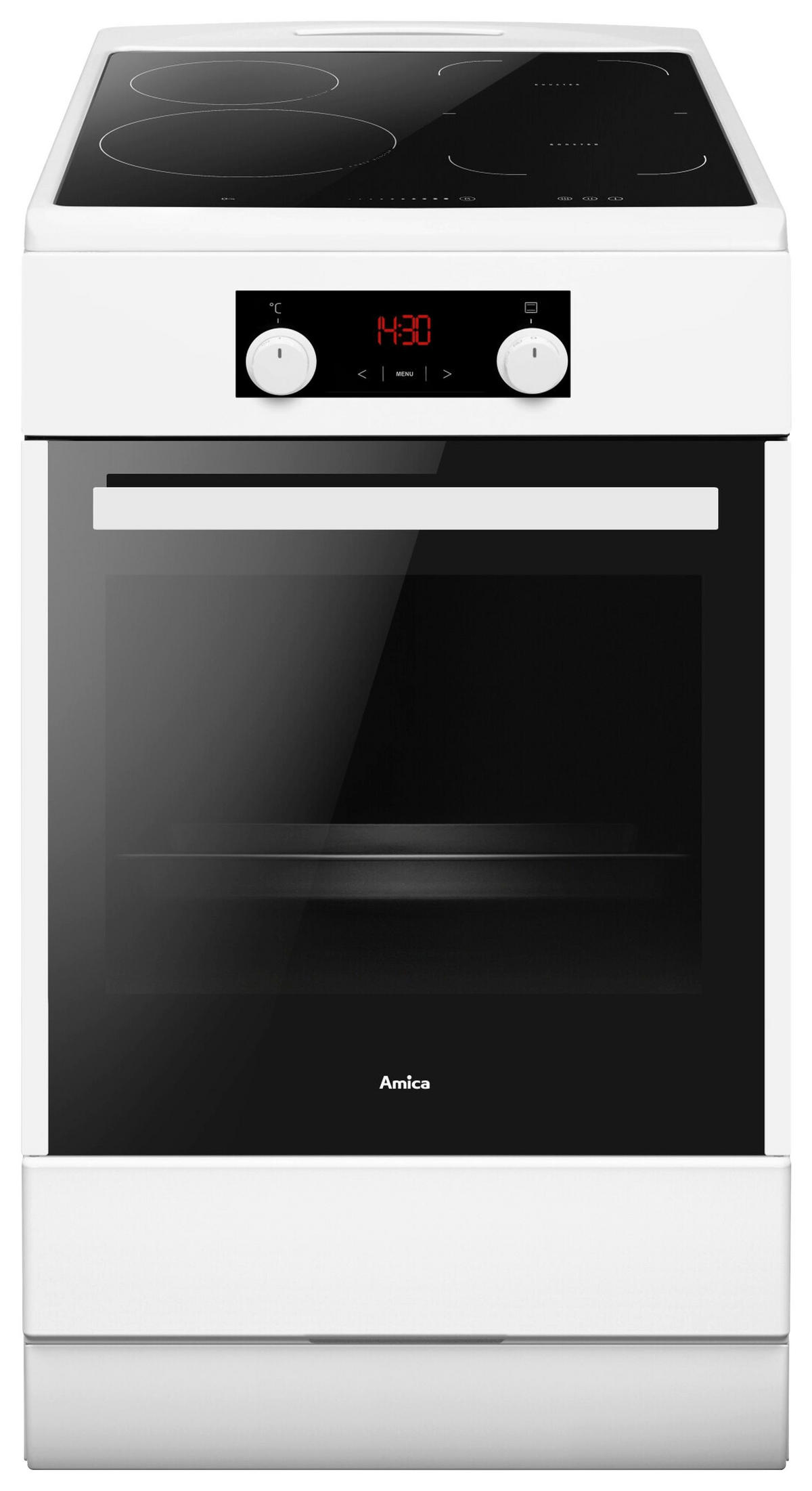 HERD SHI 905 150 W  - Schwarz/Weiß, Basics, Glas/Kunststoff (50/85/60cm) - Amica