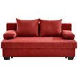 SCHLAFSOFA in Flachgewebe Rot  - Rot, KONVENTIONELL, Holz/Textil (200/88/102cm) - Xora