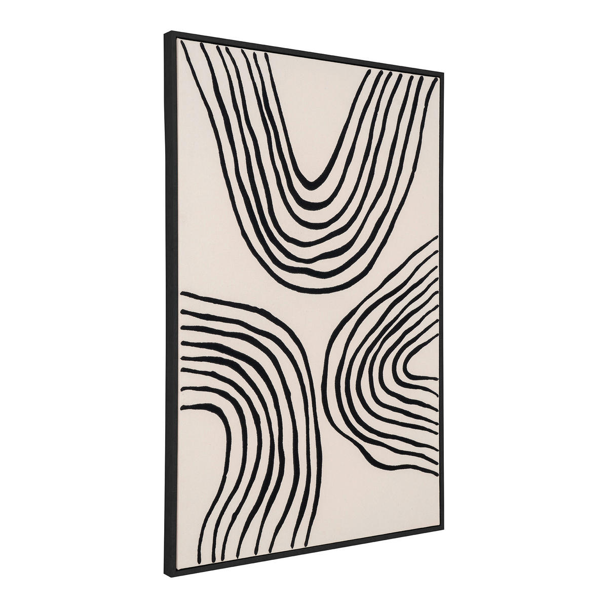 BILD  - Beige/Schwarz, Design, Holzwerkstoff/Textil (60/90/4cm)