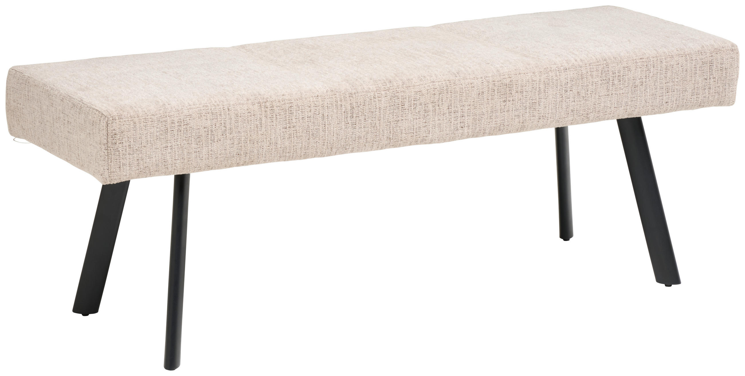 SITZBANK in Textil Beige  - Beige/Schwarz, KONVENTIONELL, Textil (140/49/47cm) - MID.YOU