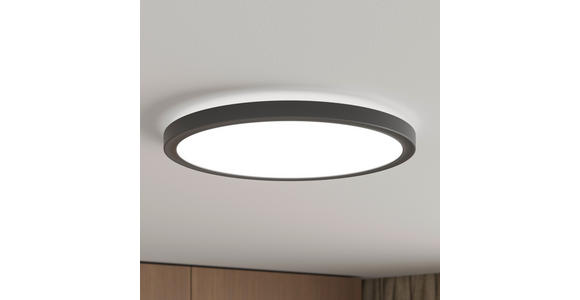 LED-DECKENLEUCHTE 29,3/2,8 cm   - Schwarz, Basics, Kunststoff (29,3/2,8cm) - Novel