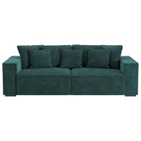 BIGSOFA Mikrofaser Grün  - Grün, MODERN, Kunststoff/Textil (244/62/117cm) - MID.YOU