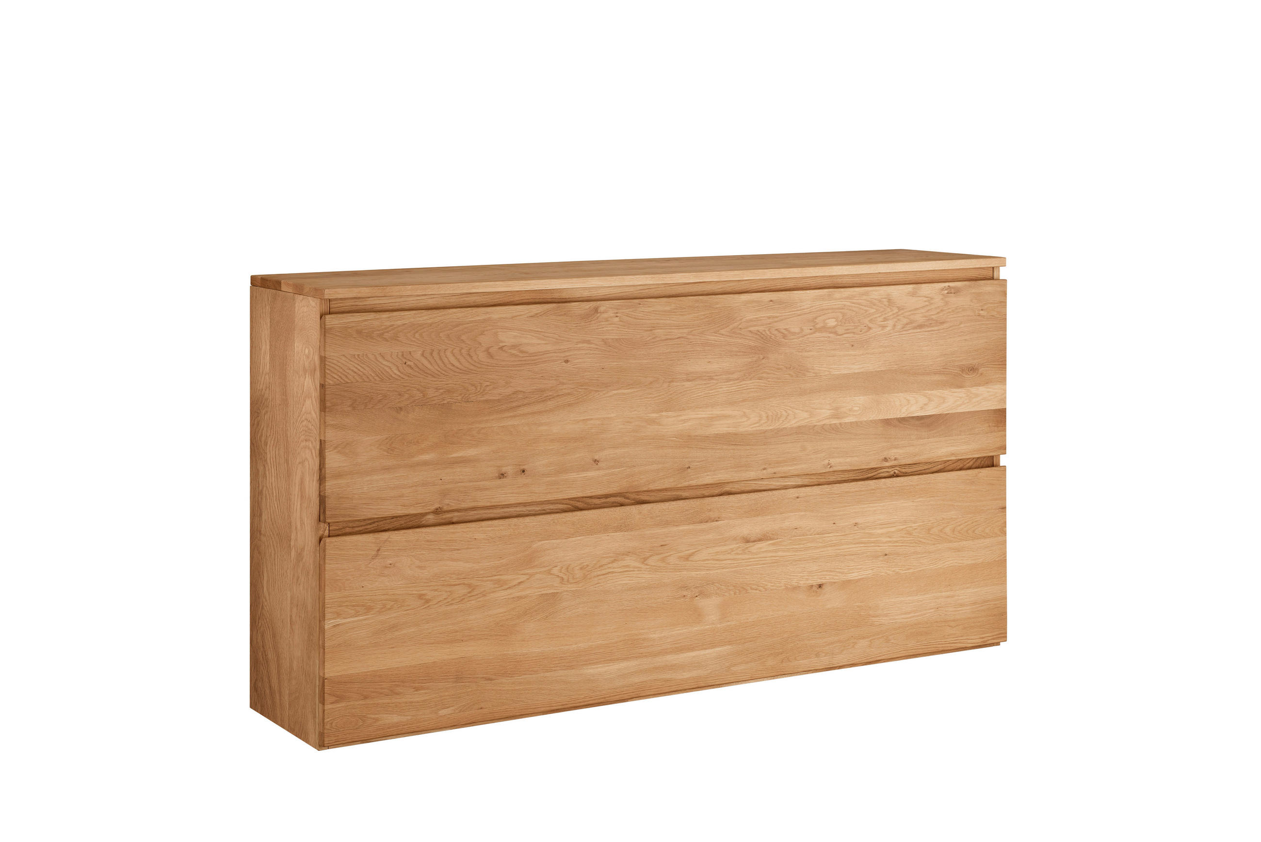 HÄNGESCHUHSCHRANK Asteiche vollmassiv Eichefarben  - Eichefarben, Natur, Holz (160/84/35cm) - Linea Natura