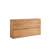 HÄNGESCHUHSCHRANK Asteiche vollmassiv Eichefarben  - Eichefarben, Natur, Holz (160/84/35cm) - Linea Natura