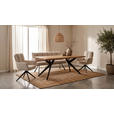 SITZBANK 180/93/67 cm Cord Beige  - Beige/Schwarz, Design, Textil/Metall (180/93/67cm) - Novel
