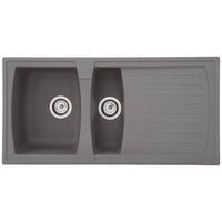 SPÜLE 1712BOSTON100X50G  - Grau, Trend, Glas/Kunststoff (100/20/50cm) - Respekta