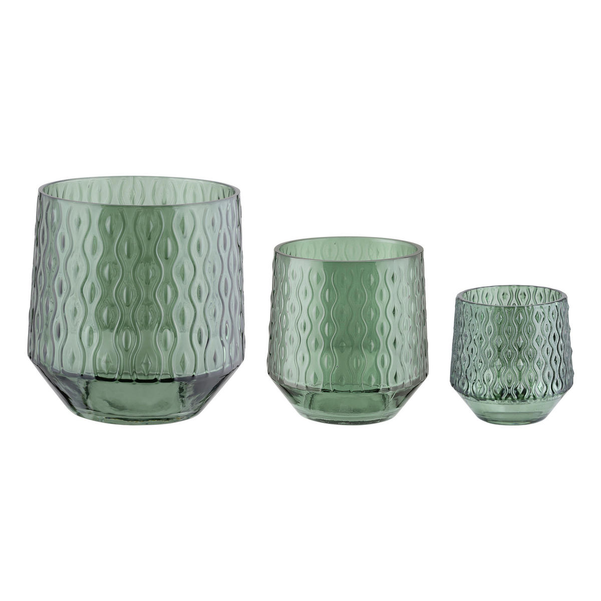 WINDLICHT - Grün, LIFESTYLE, Glas (14,3/14,3cm)