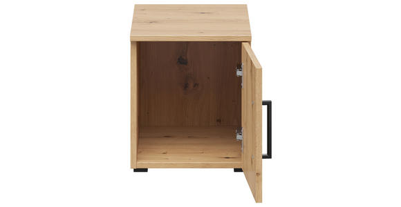 AUFSATZSCHRANK 30/35/40 cm  - Schwarz/Eiche Artisan, MODERN, Holzwerkstoff/Kunststoff (30/35/40cm) - Carryhome