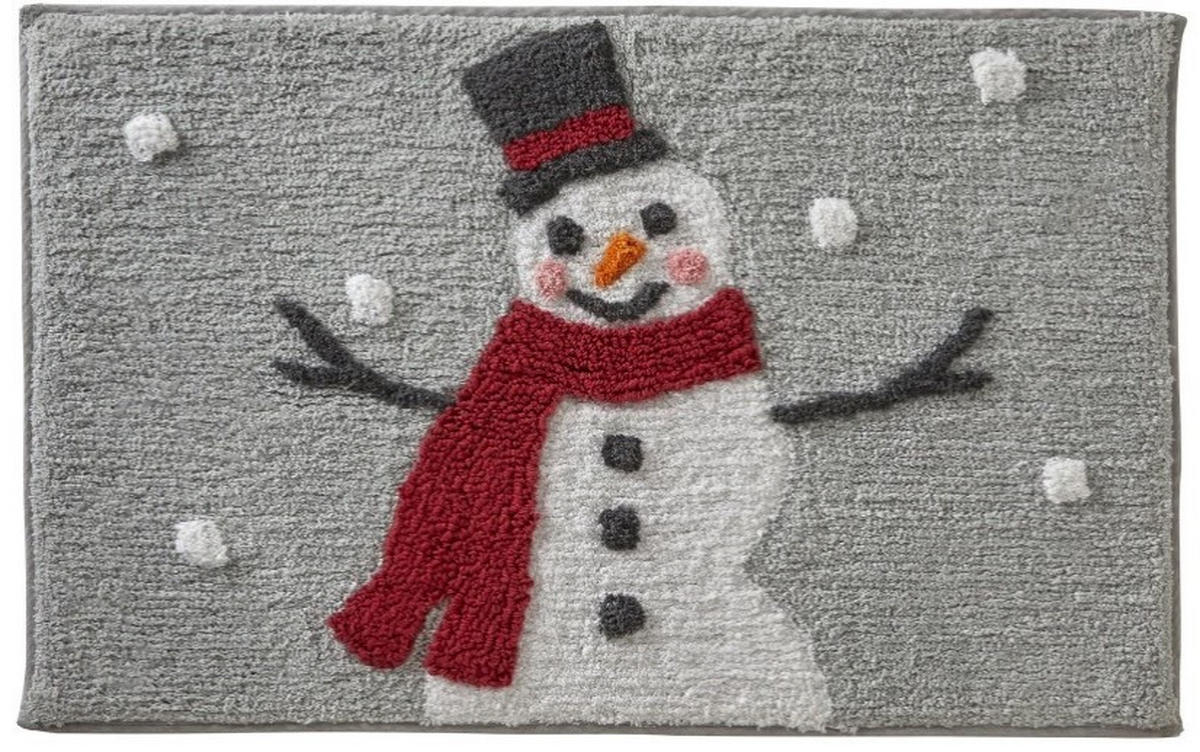 Covoraș De Baie  50/80 cm  gri   - gri, Basics, textil (50/80cm) - X-Mas