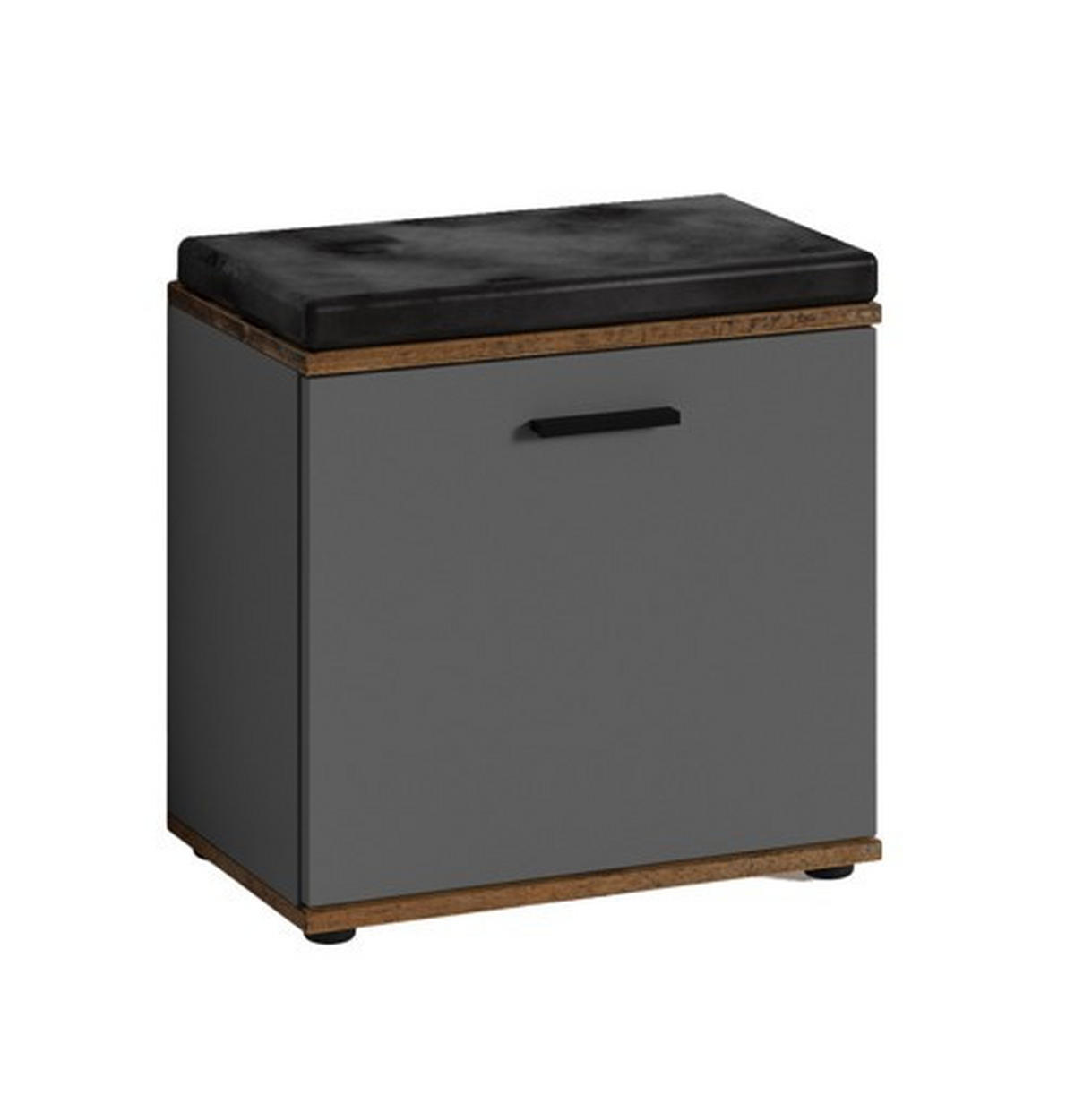 GARDEROBE 4-teilig  in 60/102/30 cm  - Alteiche/Anthrazit, Design, Holzwerkstoff (60/102/30cm) - MID.YOU