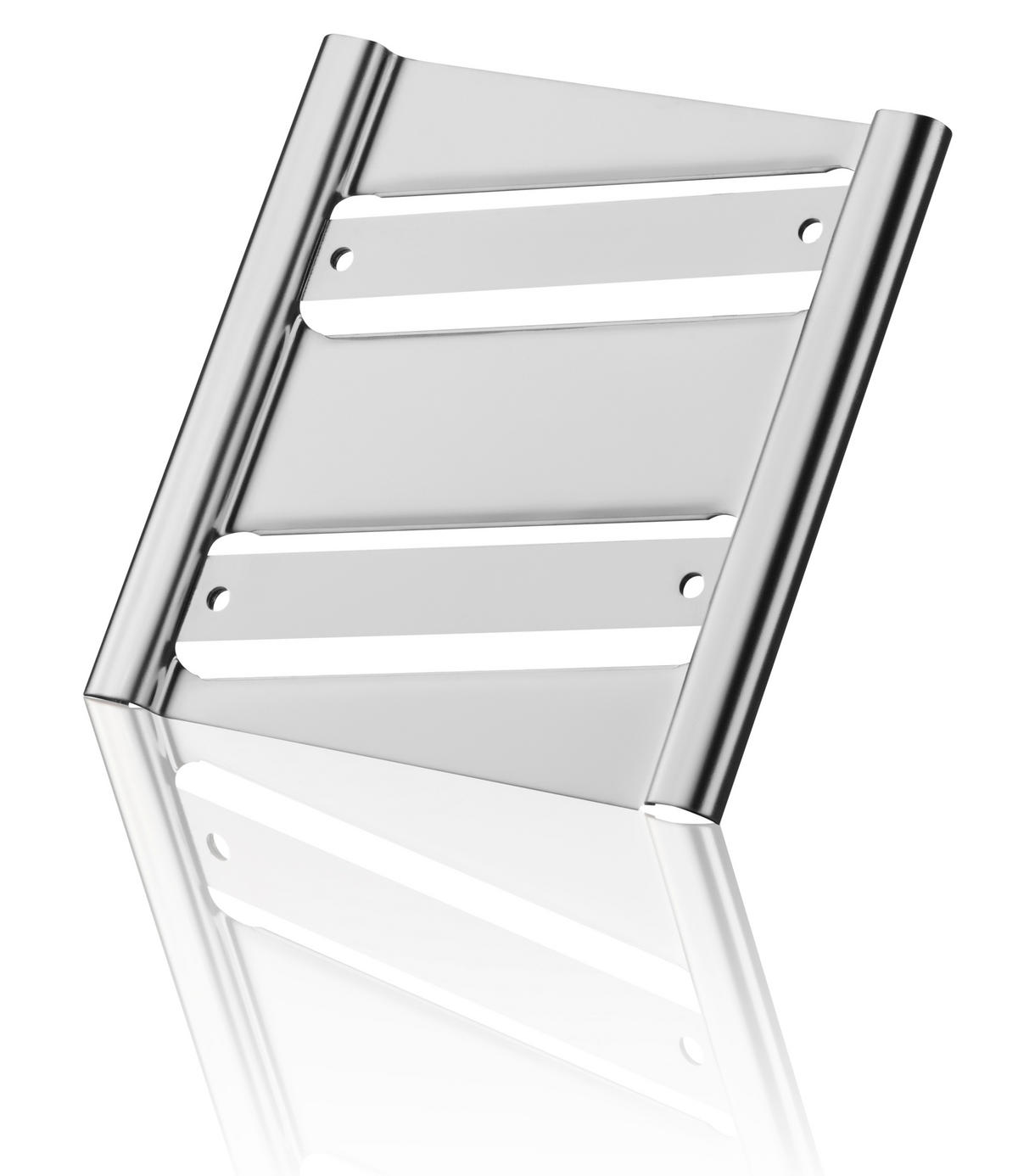 SECKO-KRIŠKO ZA POVRĆE - srebrna/crna, Osnovno, metal/plastika (33,7/9,8/2,7cm) - Gefu