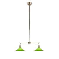 PENDELLEUCHTE Vela 25/80-148/75 cm  - Messingfarben/Grün, Basics, Metall (25/80-148/75cm) - Markslöjd
