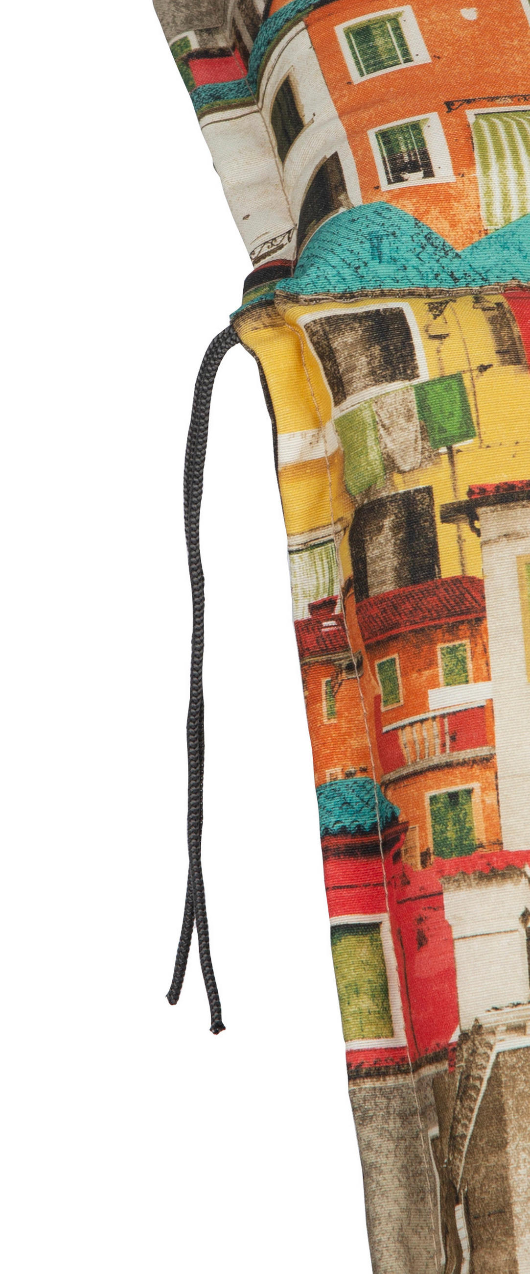 PODUŠKA NA LEŽADLO, 191/58/8 cm - oranžová/biela, Basics, textil (191/58/8cm) - Gardenson