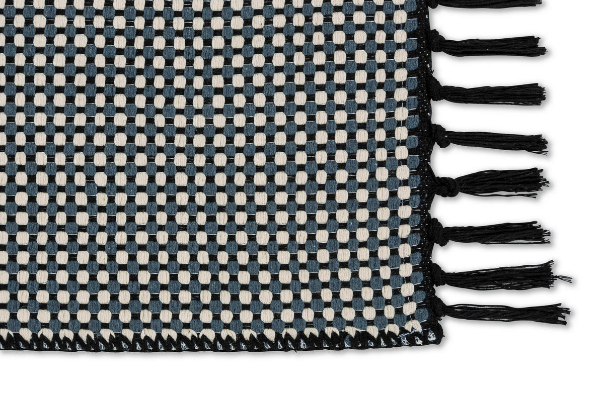 WEBTEPPICH 80/150 cm Cottage Schwarz  - Schwarz, Design, Textil (80/150cm) - Schöner Wohnen