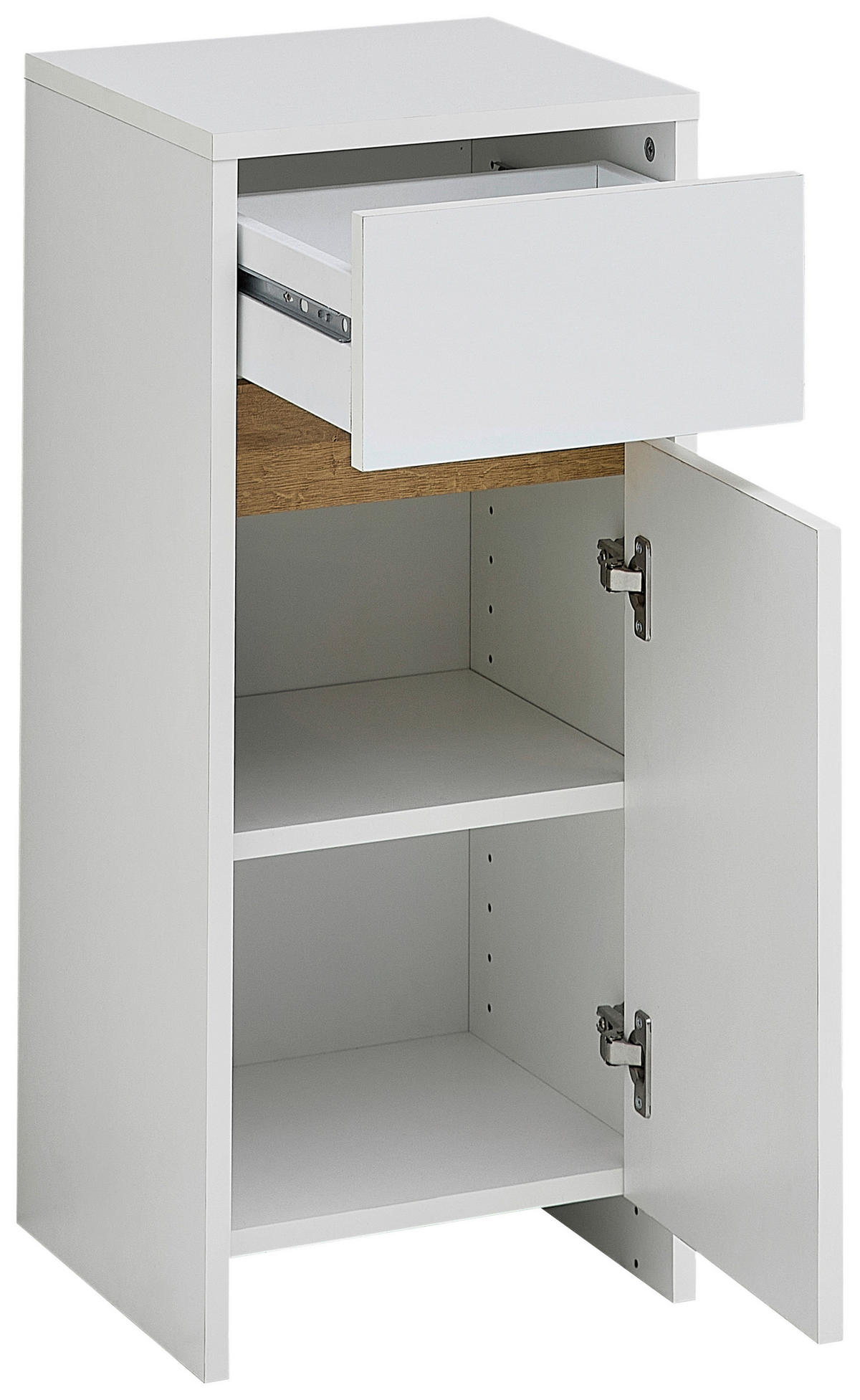 UNTERSCHRANK 32,4/73,8/32,2 cm   - Eichefarben/Weiß, KONVENTIONELL, Holzwerkstoff (32,4/73,8/32,2cm) - Xora