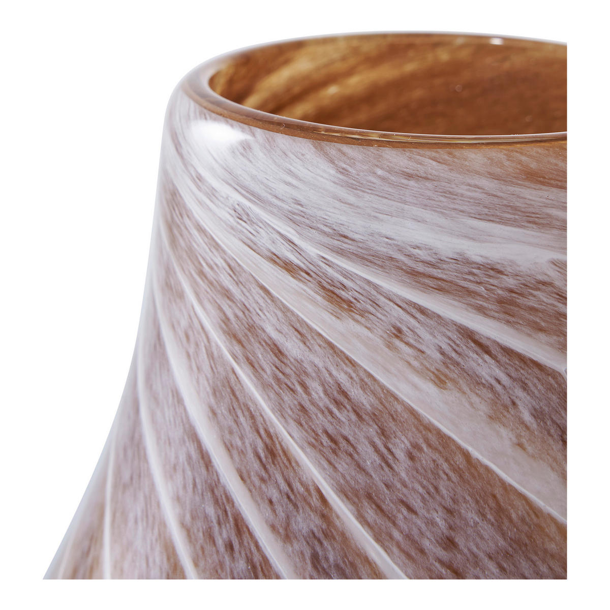 VASE  - Braun, Design, Glas (16/23/16cm)