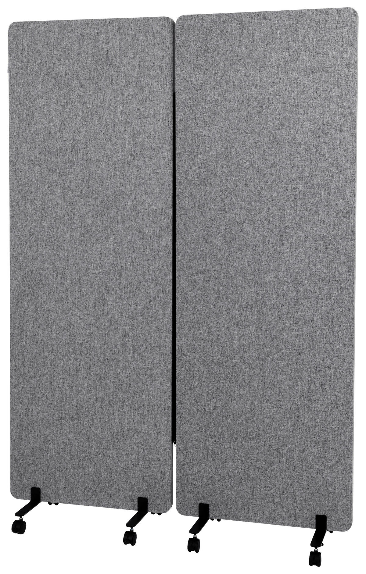 MELLANVÄGG  i metall, plast, textil  mörkgrå  - mörkgrå, Basics, metall/textil (60/177/35cm) - MID.YOU