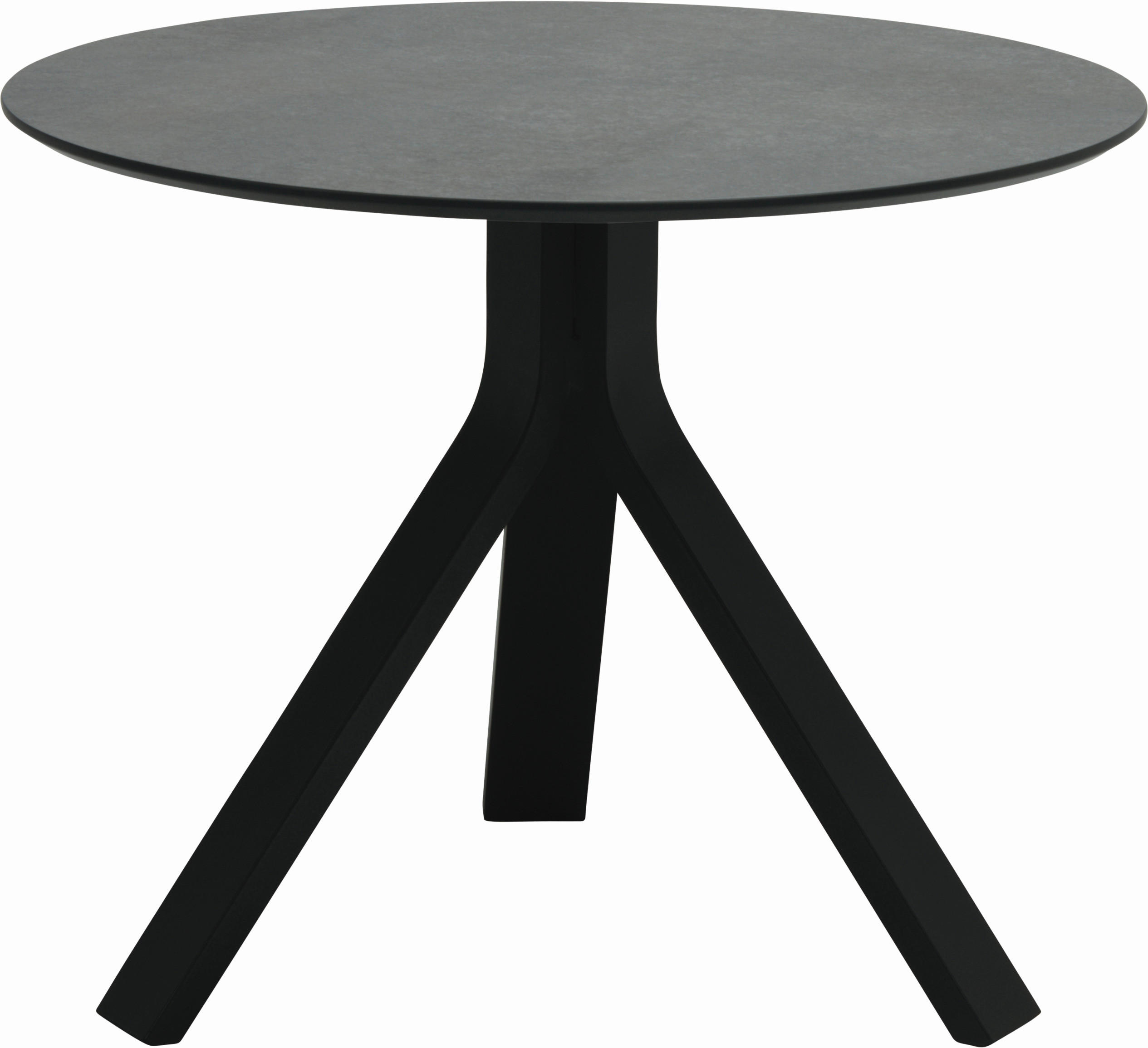 GARTENBEISTELLTISCH 60/60/48 cm Metall, Kunststoff  - Schwarz/Grau, Design, Kunststoff/Metall (60/60/48cm) - Stern