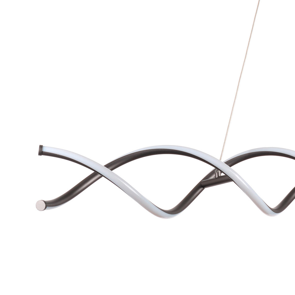 LED-HÄNGELEUCHTE 5097 DNA 105/15/150 cm   - Klar/Chromfarben, Design, Glas/Metall (105/15/150cm)