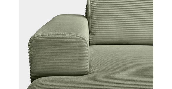 CloseUp von Carryhome ECKSOFA Olivgrün Cord.