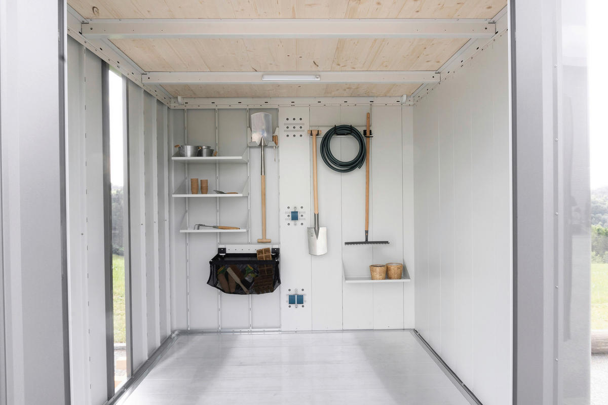 GERÄTEHAUS Metall  - Silberfarben, Basics, Metall (180/220/236cm) - Biohort