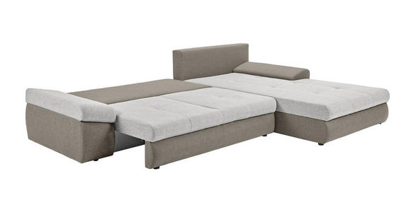 ECKSOFA Beige Webstoff - Beige/Creme, Design, Kunststoff/Textil (313/215cm) - Carryhome