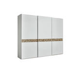 SCHWEBETÜRENSCHRANK  in Grau, Eiche dunkel  - Eiche dunkel/Alufarben, Design, Glas/Holz (298/240/68cm) - Dieter Knoll