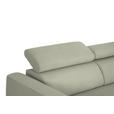 ECKSOFA  in Chenille Creme  280/205 cm  - Creme/Schwarz, Design, Textil/Metall (280/205cm) - Xora