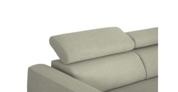 ECKSOFA  in Chenille Creme  280/205 cm  - Creme/Schwarz, Design, Textil/Metall (280/205cm) - Xora