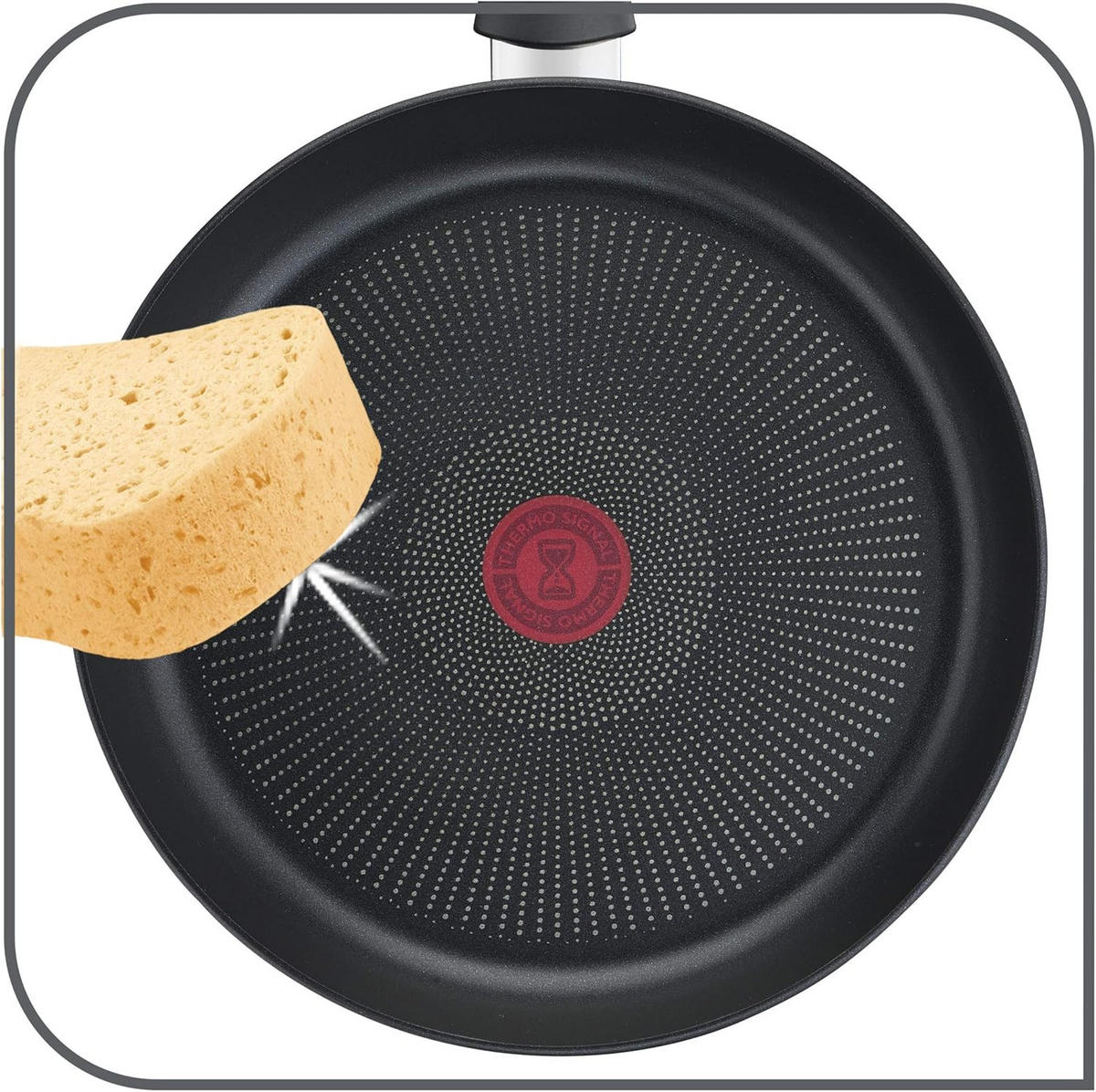 BRATPFANNE Tefal Eco Respect 28 cm  - Schwarz Hochglanz/Cognac, Basics, Metall (28cm) - Tefal
