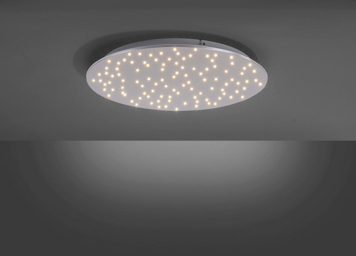 DECKENLEUCHTE 18 W  48/4 cm    - Silberfarben, Design, Metall (48/4cm)