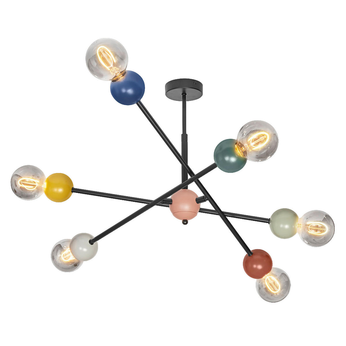 DECKENLEUCHTE 70/68/43 cm   - Design, Metall (70/68/43cm) - Osram