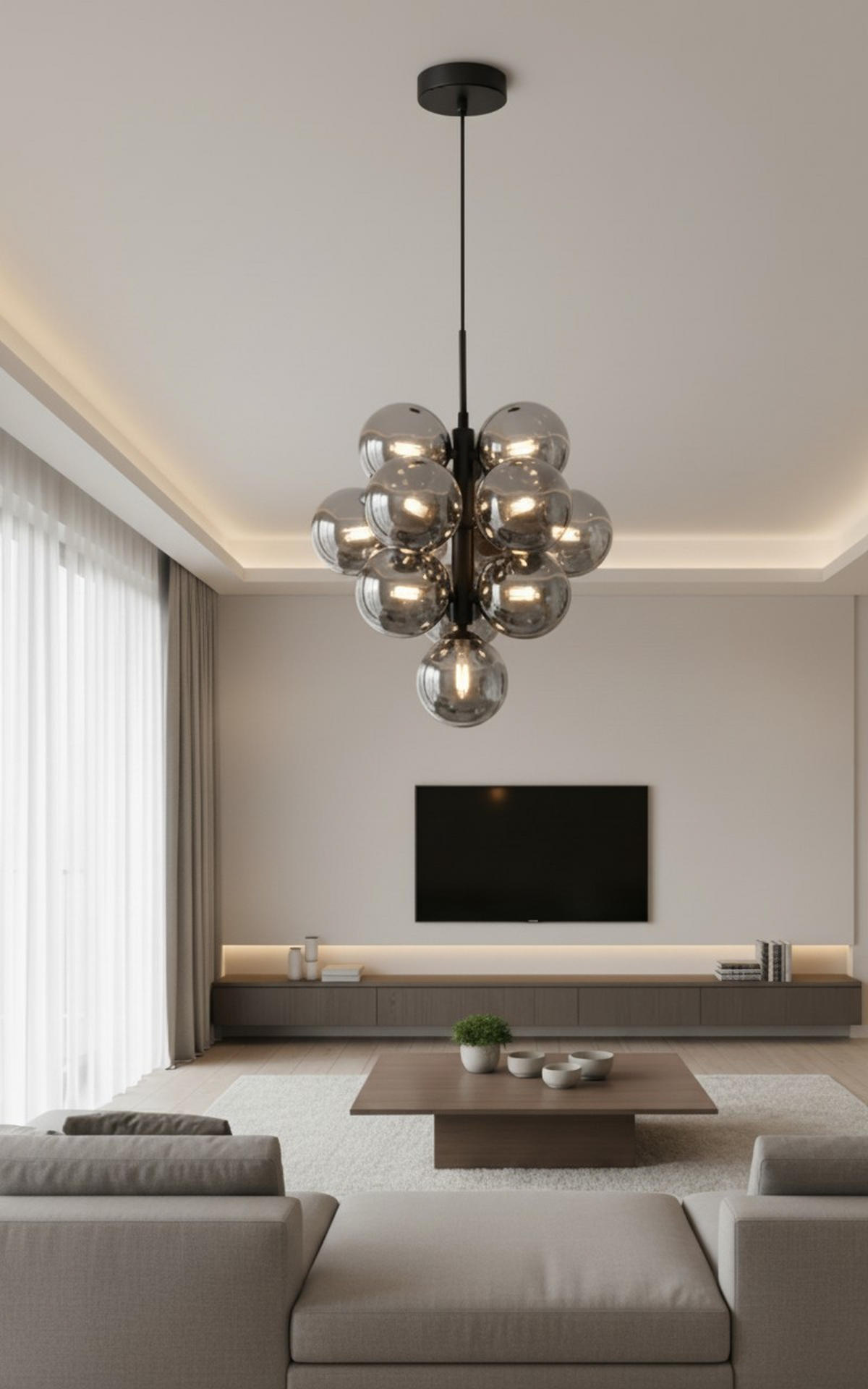 HÄNGELEUCHTE 40/153 cm  - Schwarz, Trend, Glas/Metall (40/153cm) - Novel