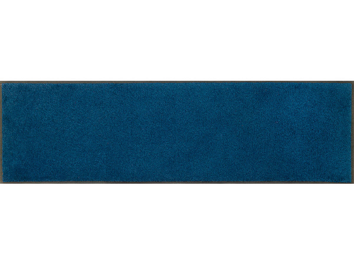 LÄUFER 35/120 cm wash+dry  - Blau, KONVENTIONELL, Kunststoff/Textil (35/120cm) - wash+dry