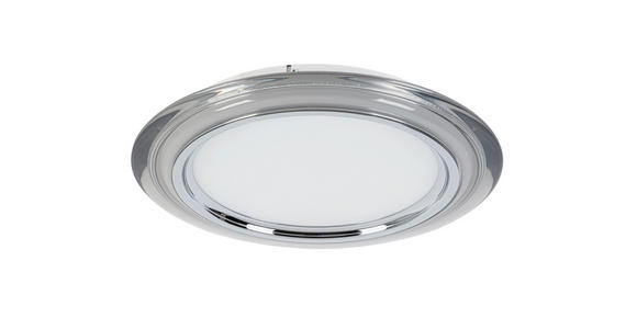 LED-DECKENLEUCHTE 45/6 cm - Chromfarben/Transparent, Design, Kunststoff/Metall (45/6cm) - Novel