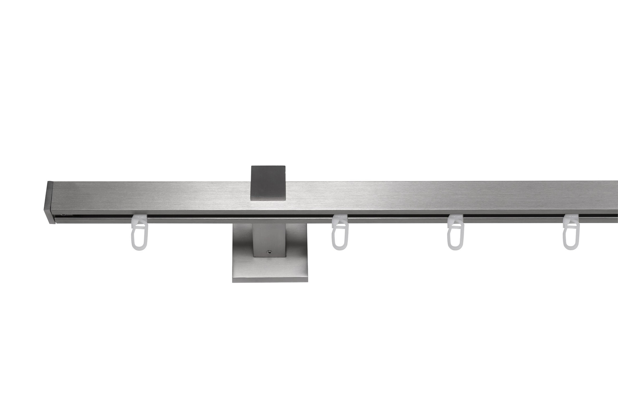 Homeware Vorhangstangenset Edelstahl 120 cm