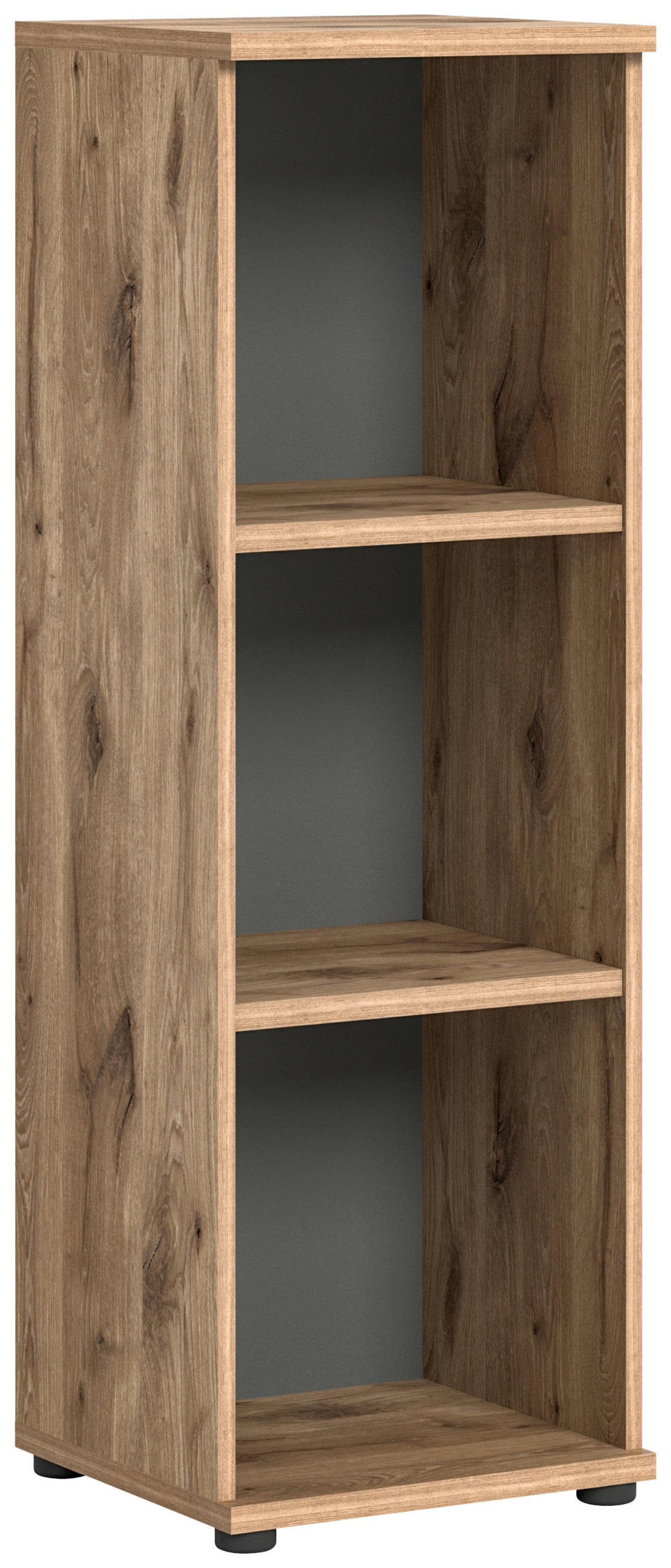 REGAL Grau, Eichefarben  - Eichefarben/Grau, Holzwerkstoff (40/122/37cm) - MID.YOU