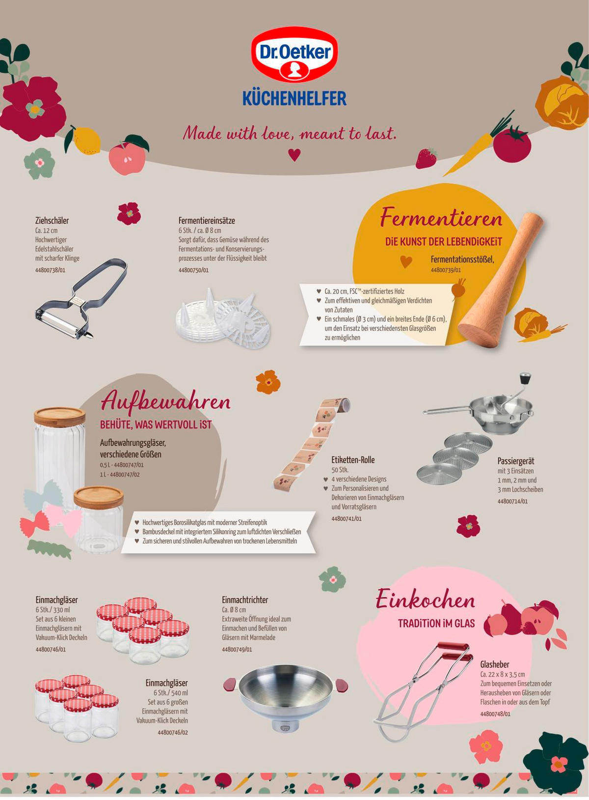 PASSIERGERÄT   - Edelstahlfarben, KONVENTIONELL, Metall (1l) - Dr.Oetker
