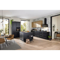 EINBAUKÜCHE WINDSOR LACK  - Schwarz, Design, Holzwerkstoff - Nolte Küchen