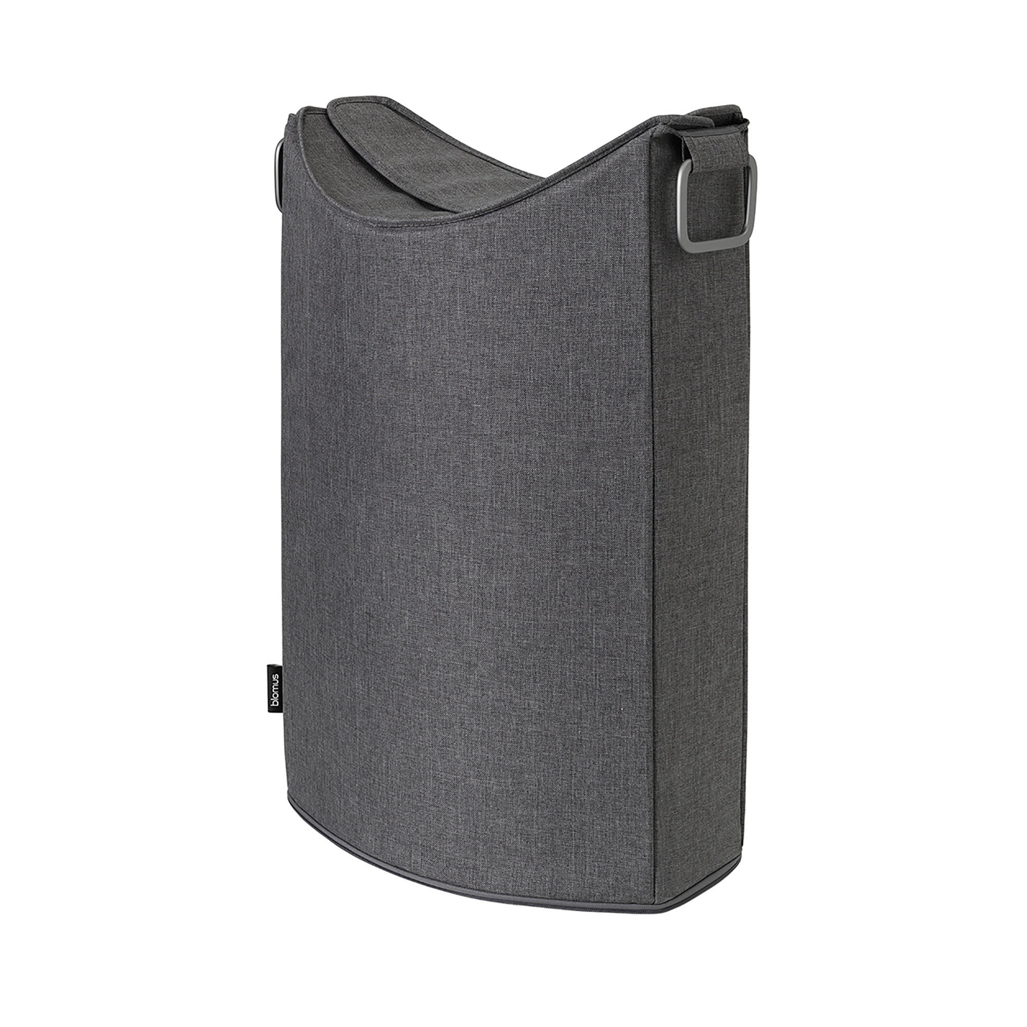 WÄSCHESAMMLER - Anthrazit, Design, Textil/Metall (45/67/28cm) - Blomus